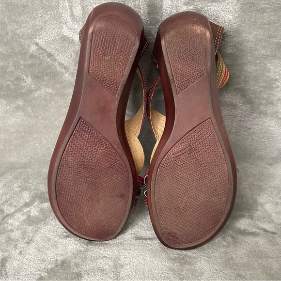 Indios by Impucaiza Colorful Gladiator Wedge Sandals Size - Picture 7 of 12